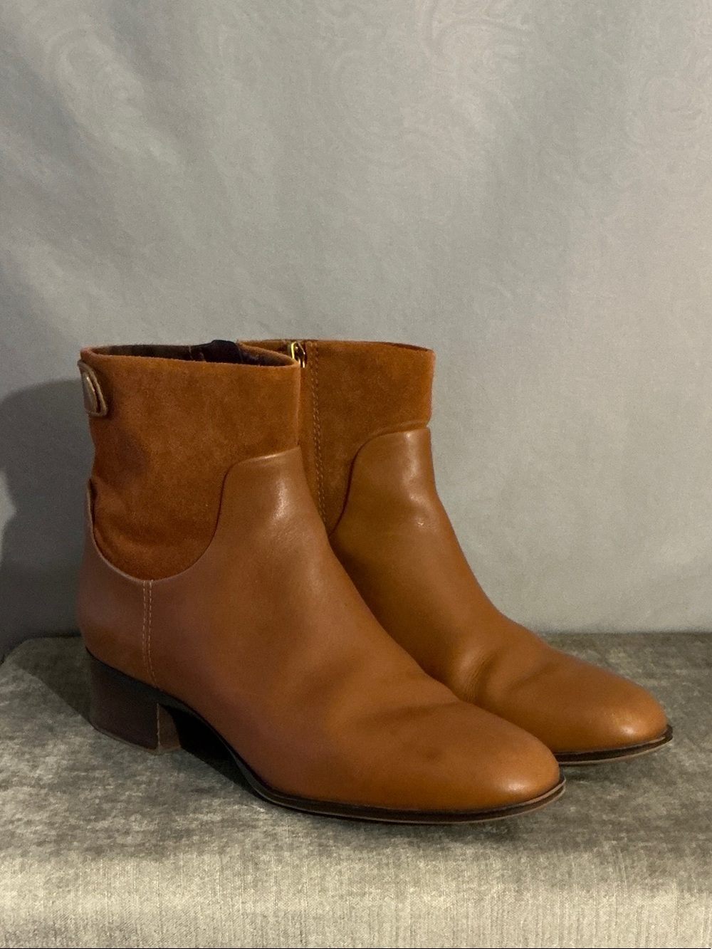 Franco Sarto Leather Ankle Boots